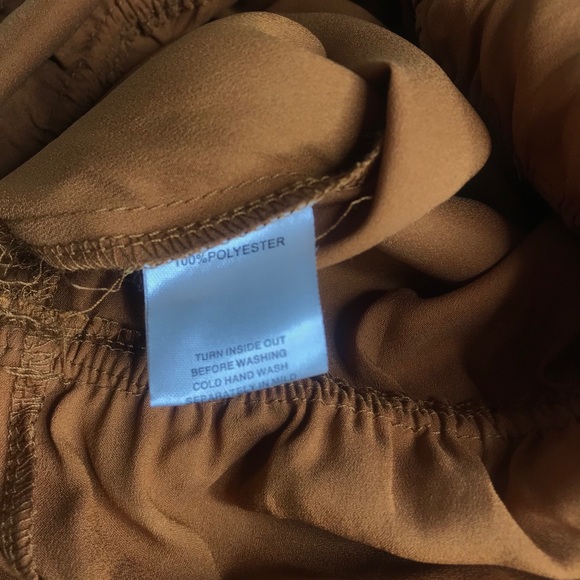 Sabo Skirt Bronze Gold Color Off Shoulder Romper - Picture 11 of 11